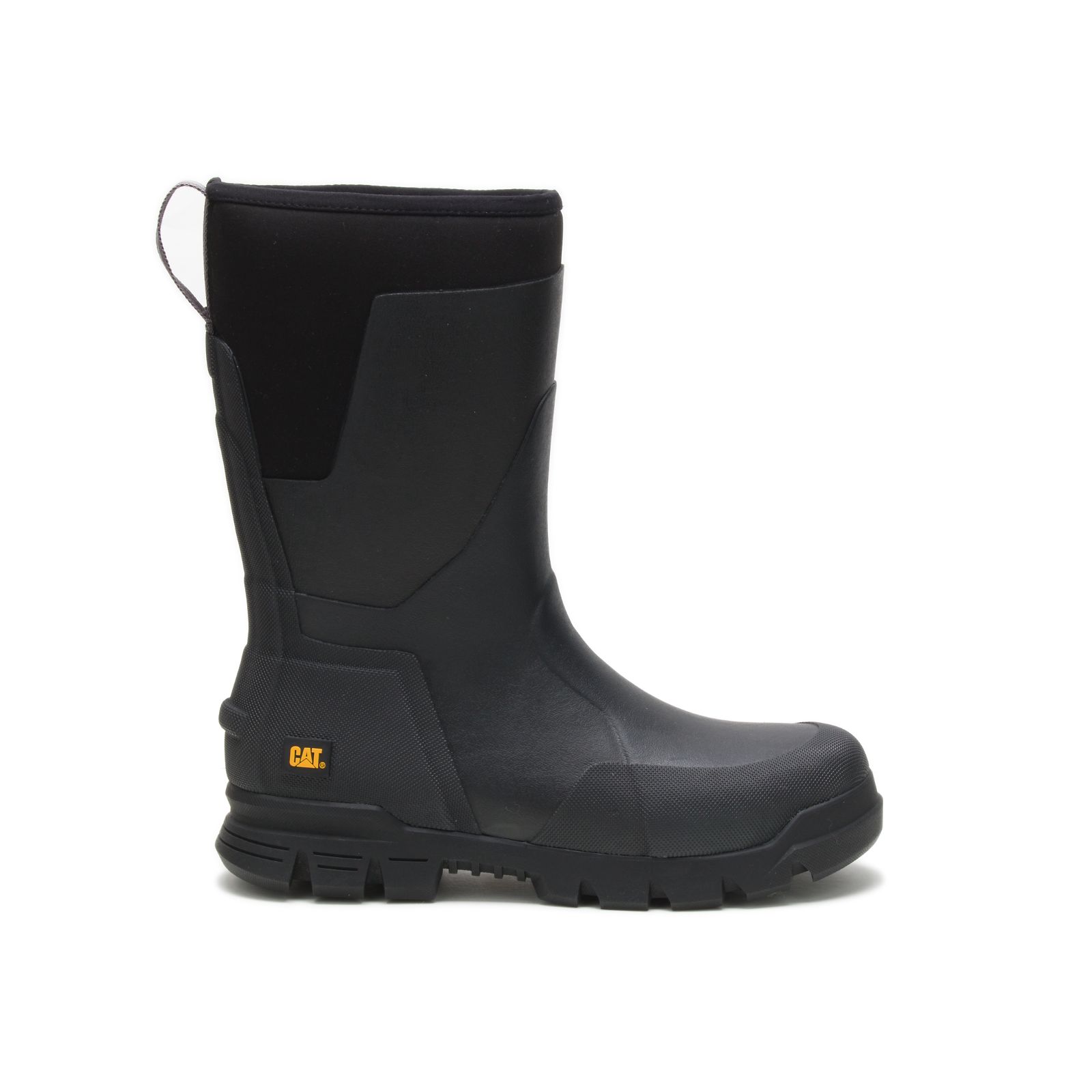 Men's Caterpillar Stormers 11" Rubber Boots Black Ireland NZLT48795